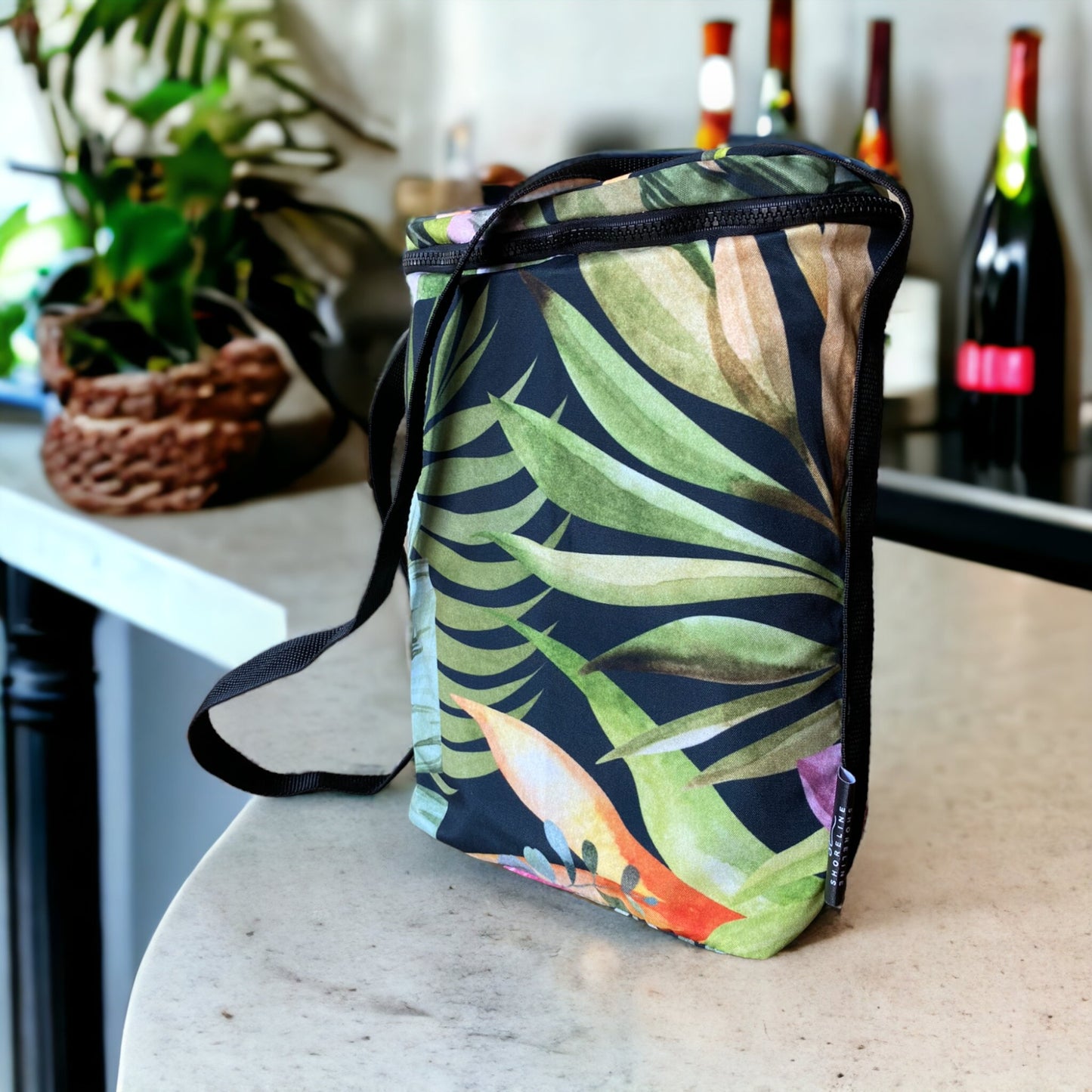 Shoreline Double Wine Cooler Bag Orchid Tropics