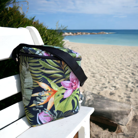 Shoreline Tall Cooler Bag Orchid Tropics