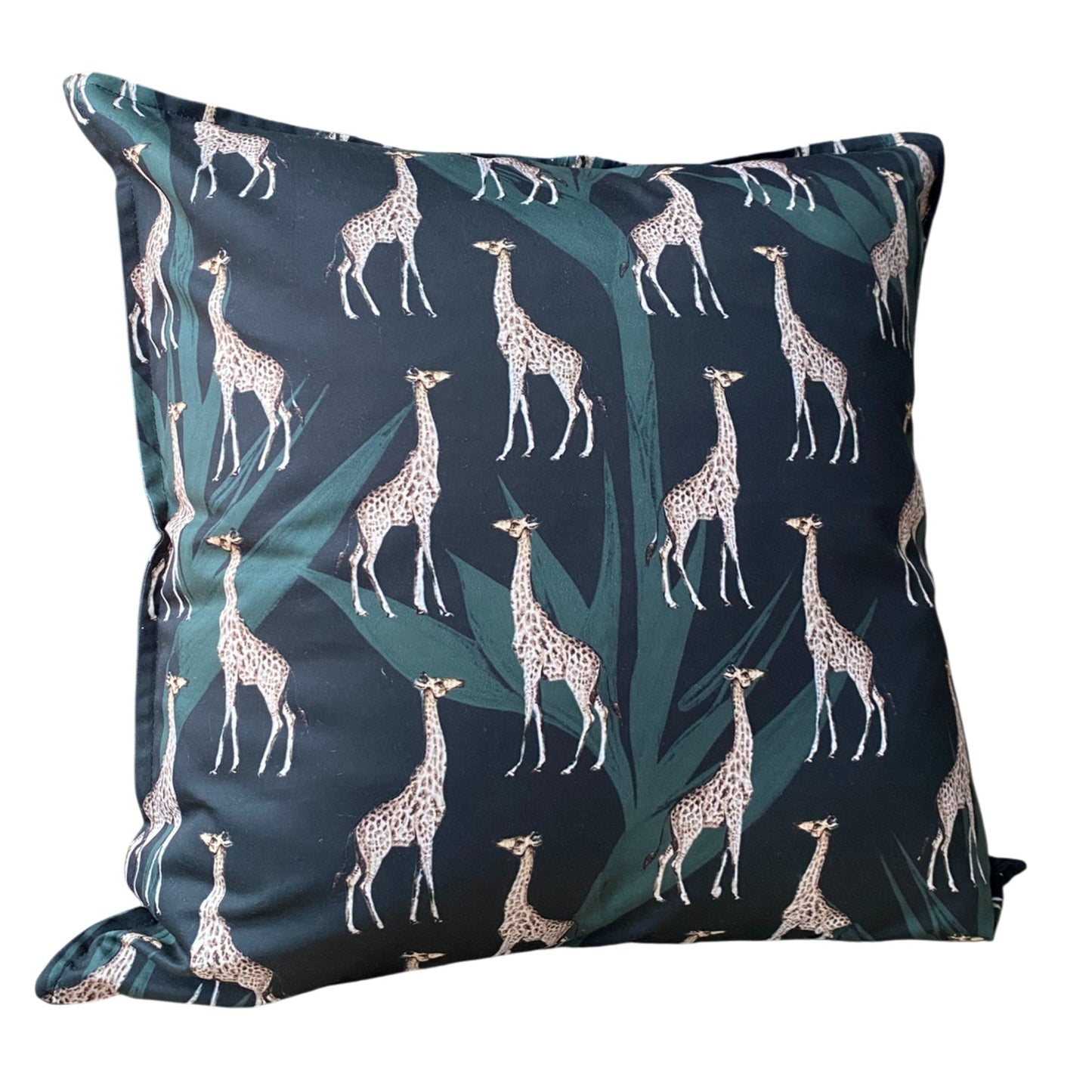 Safari Luxe Giraffe Cushion Cover - Dark Golden