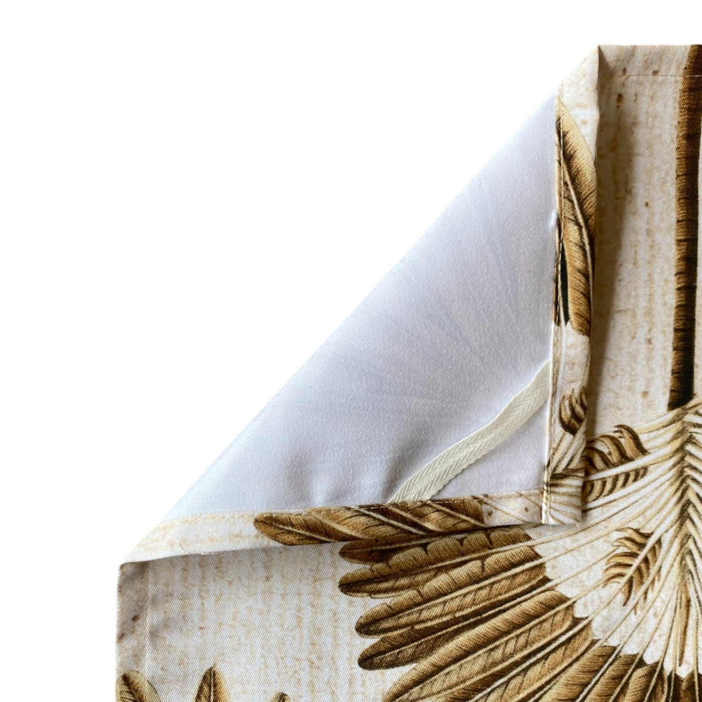 Exotic Golden Palm Grove Tea Towel - Natural