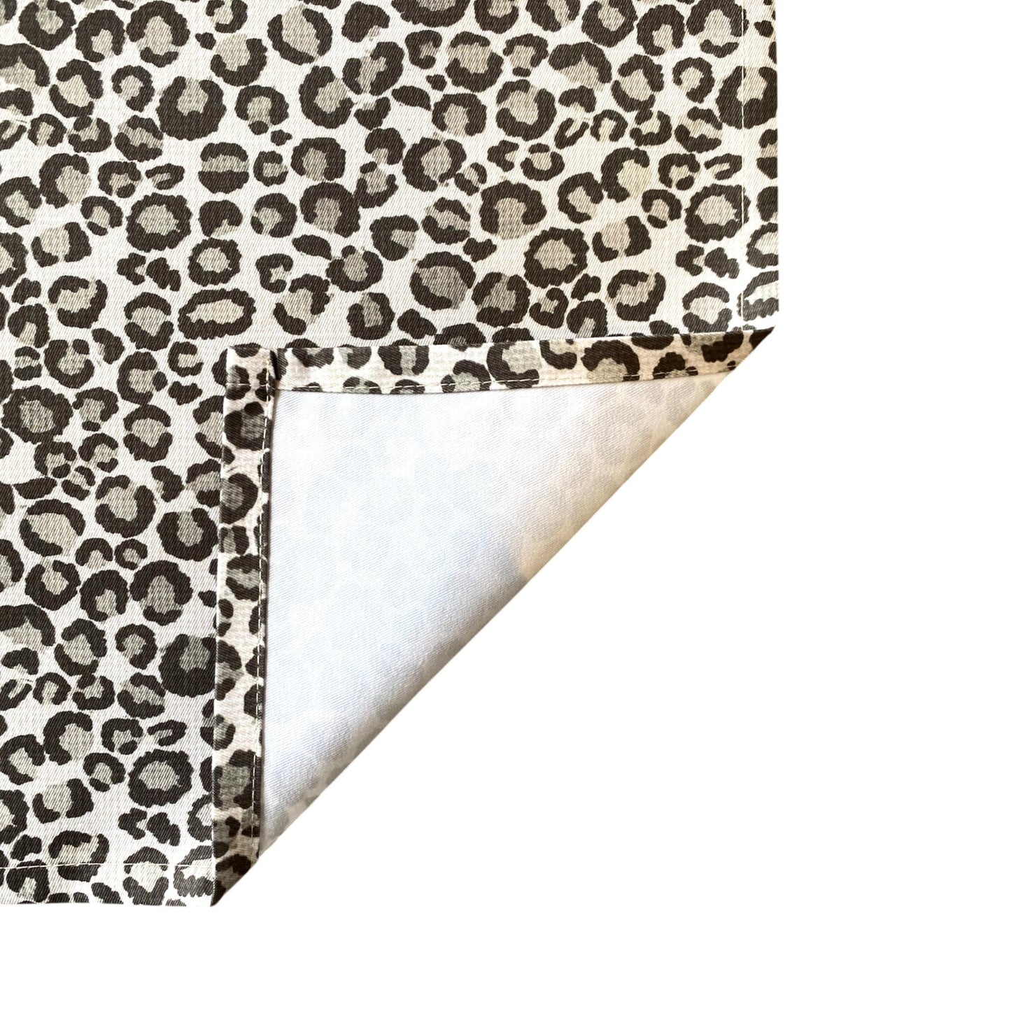Safari Luxe Textured Leopard Print Tea Towel - Natural