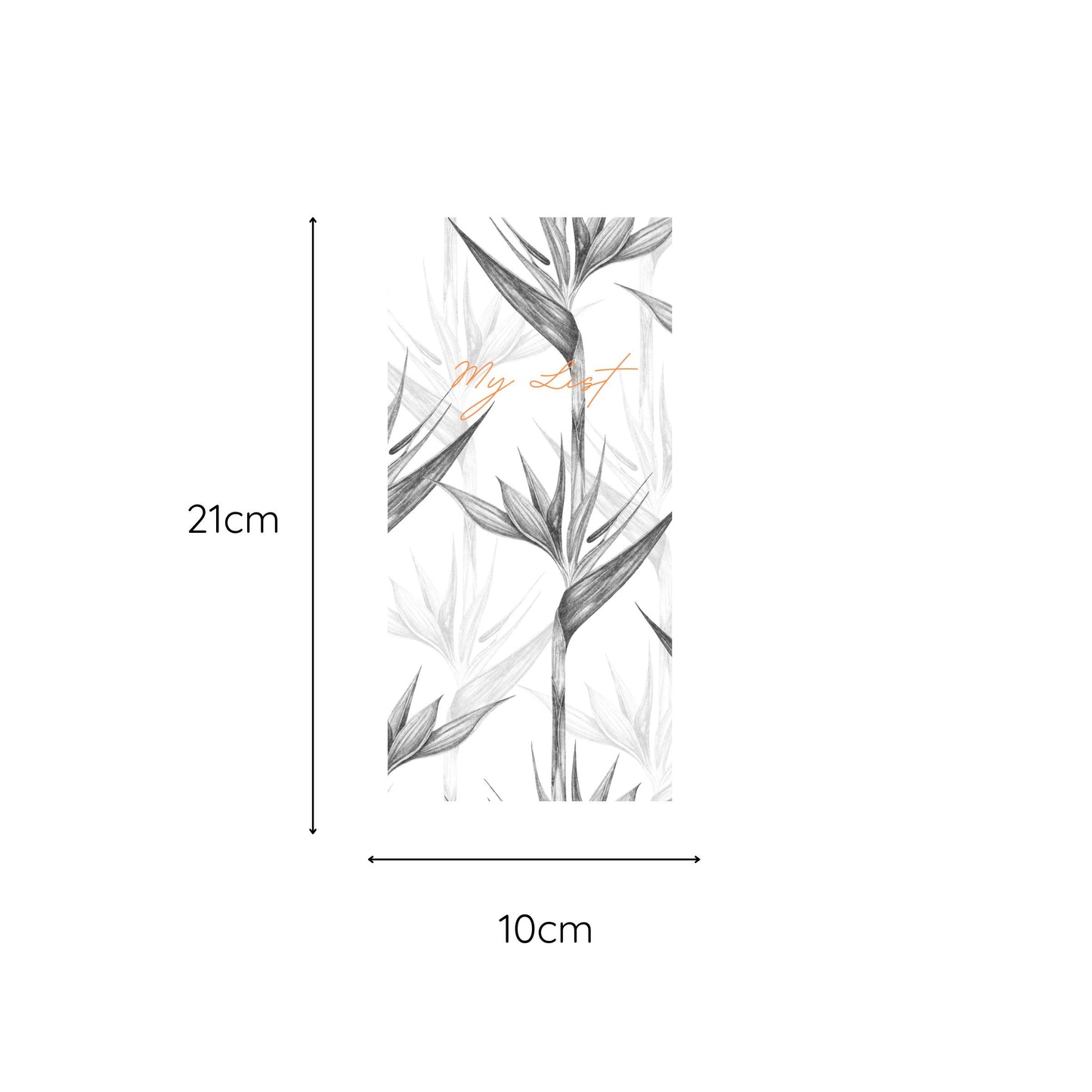 Magnetic Notepad Sketch Strelitzia