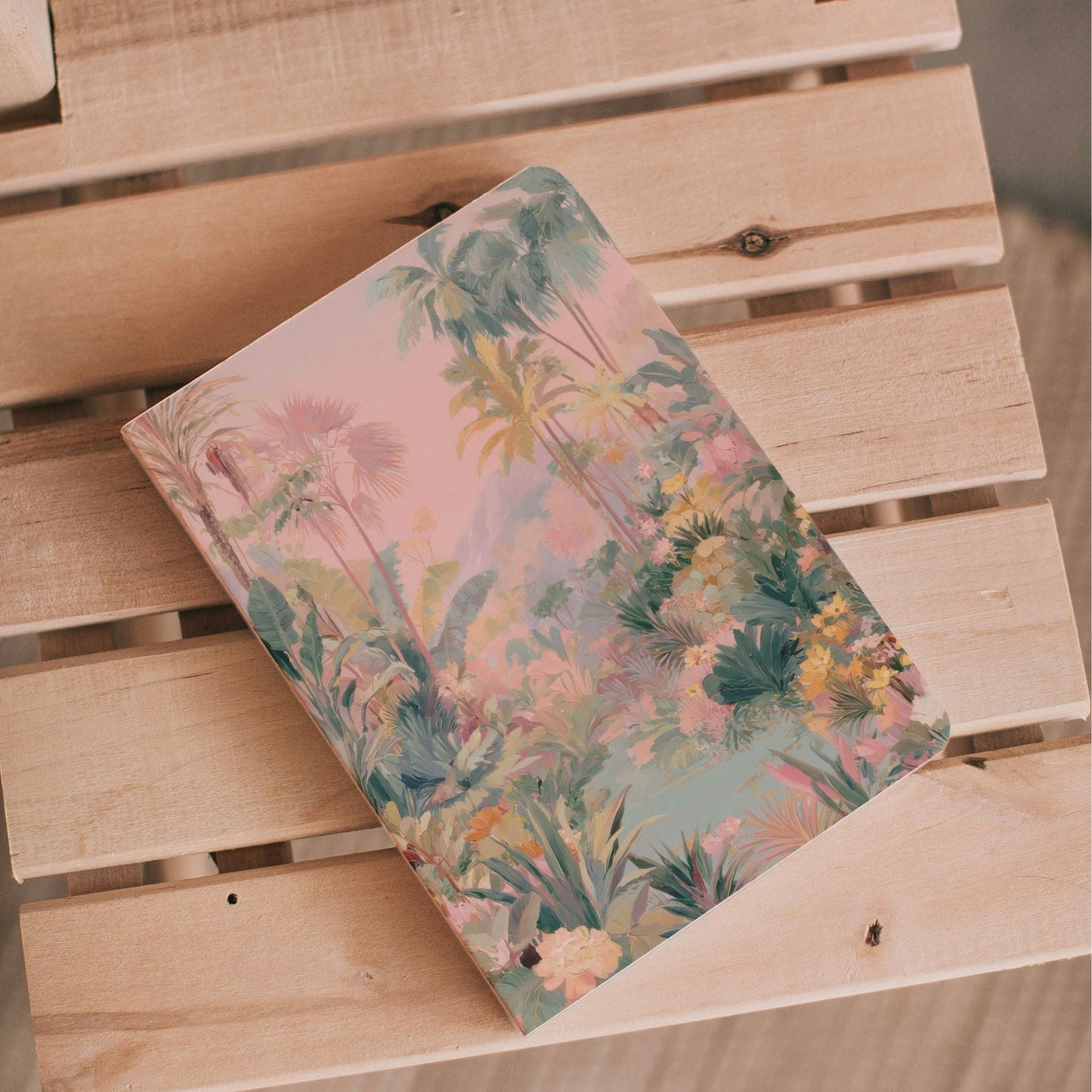 Notebook Summer Haze Jungle Landscape - Muted Pastel