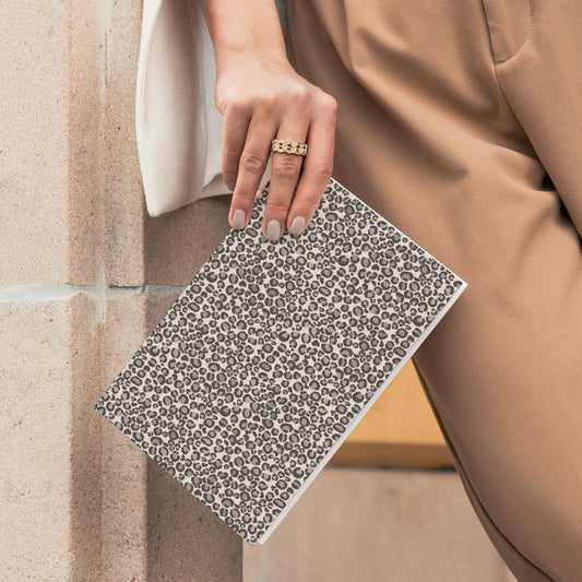 Notebook Textured Leopard Print - Natural