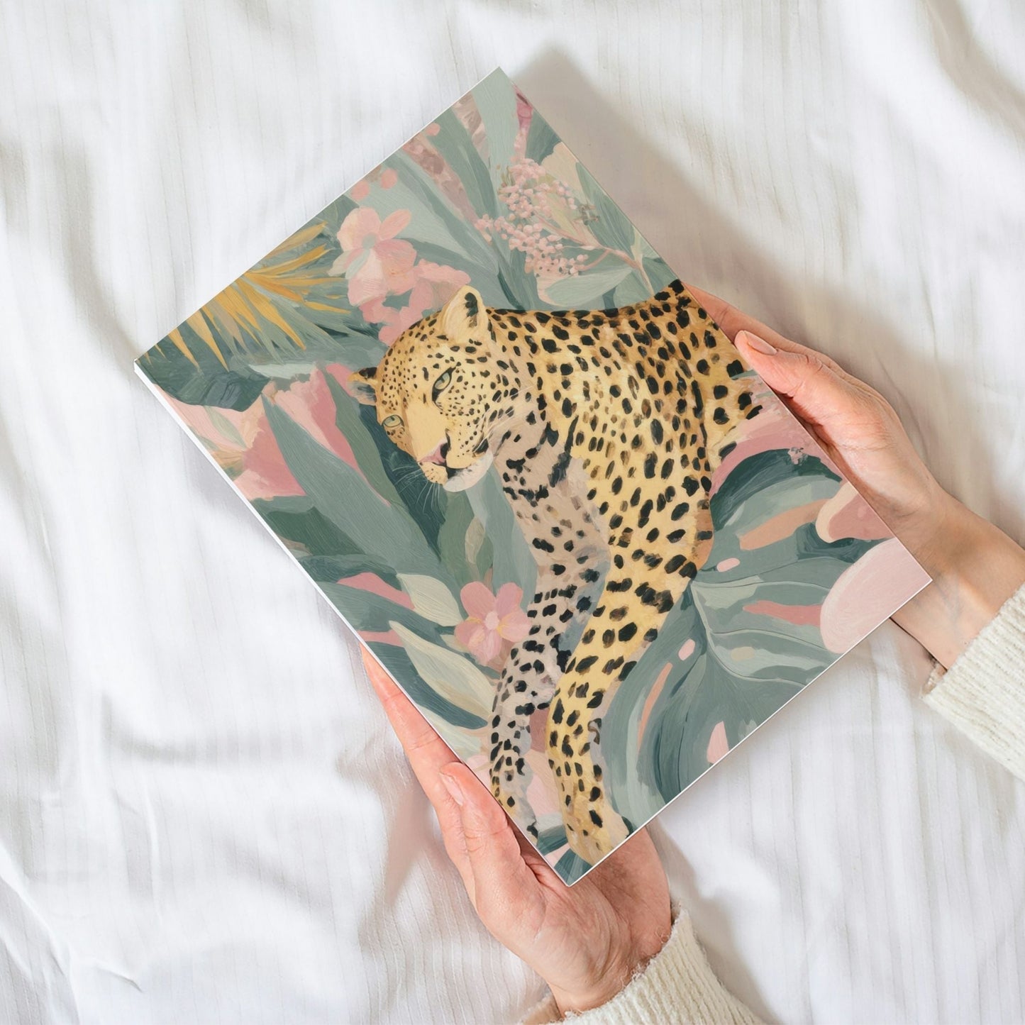 Notebook Summer Haze Cheetah Jungle - Muted Pastel