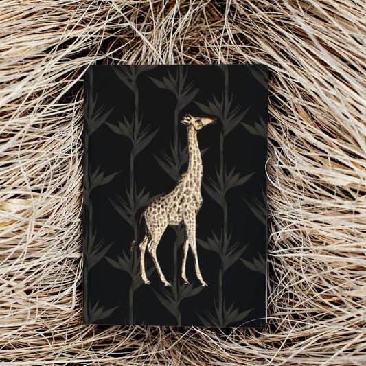 Notebook Safari Luxe Giraffe - Black