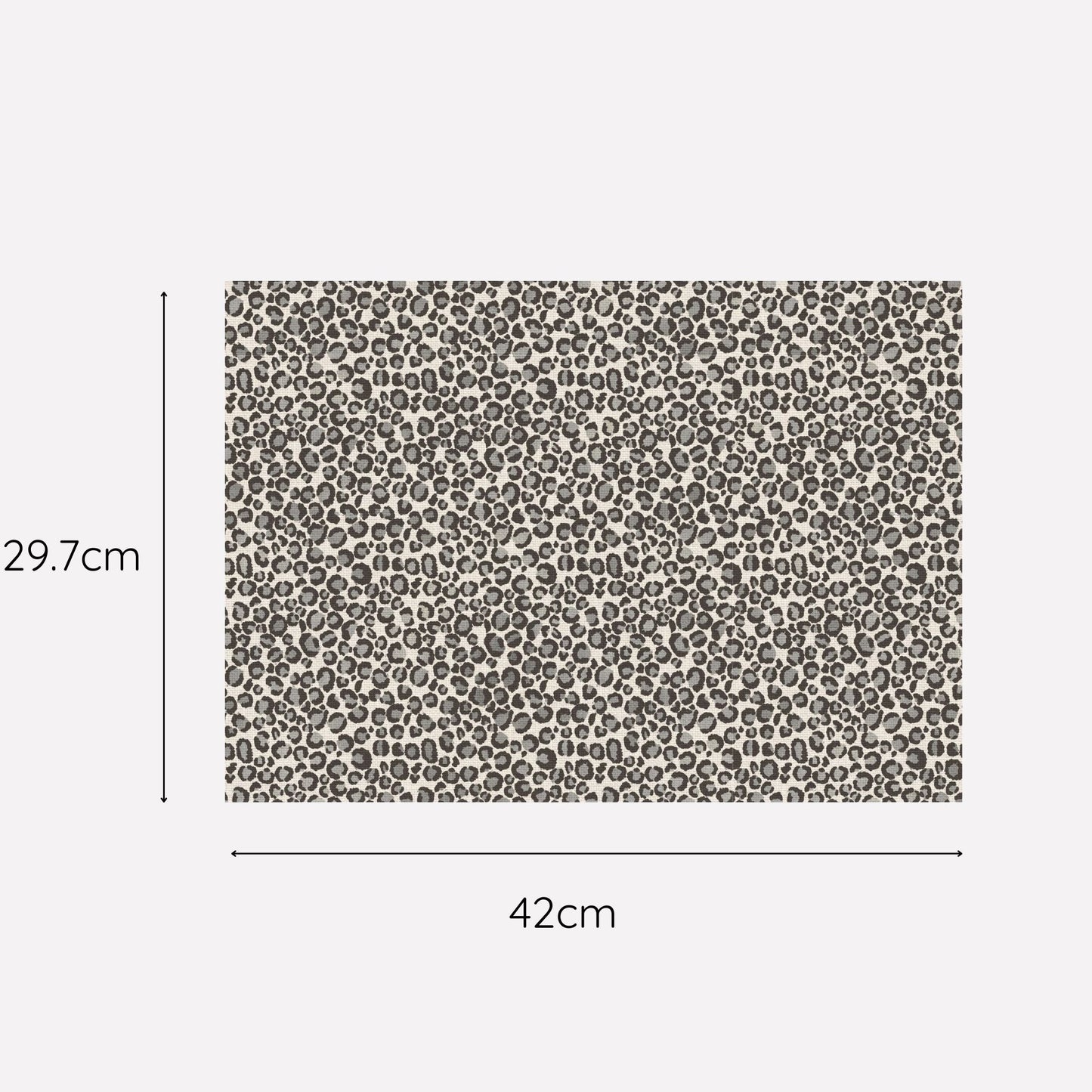 Safari Luxe Textured Leopard Print Disposable Paper Placemat - Natural