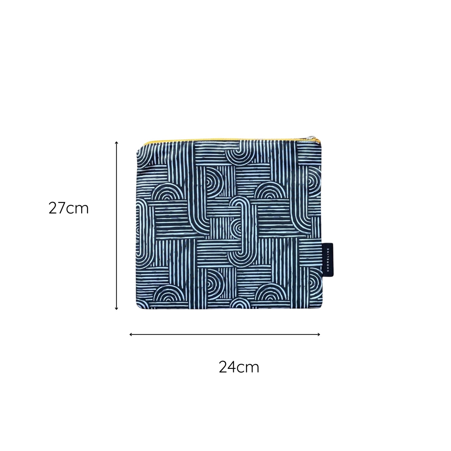 Safari Luxe Art Deco Geometic Toiletry Bag - Black