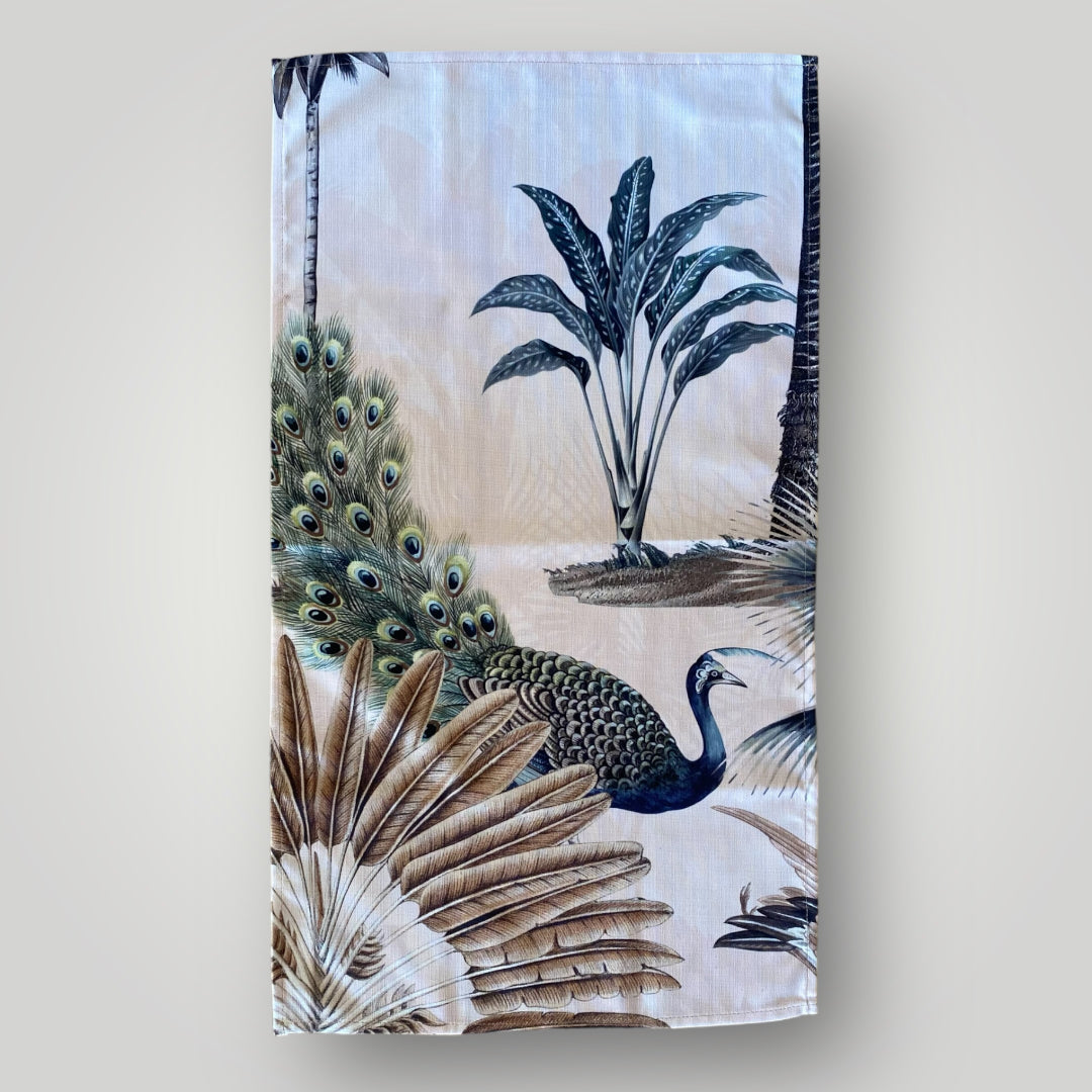 Shoreline Tea Towel Exotic Zanana Peacock