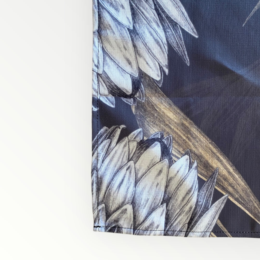 Shoreline Tea Towel Protea Dark