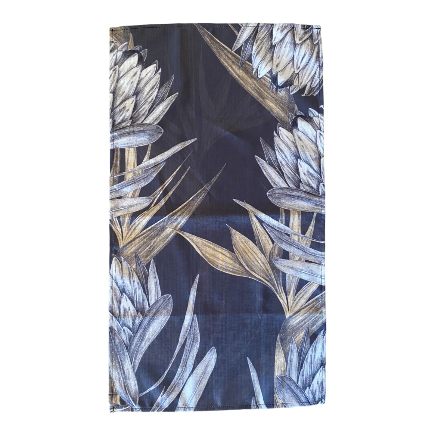 Tea Towel Protea Dark