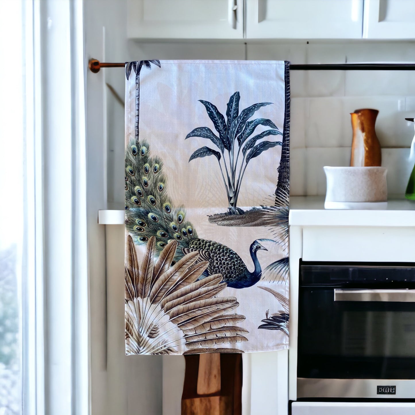 Tea Towel Exotic Zanana Peacock
