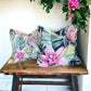 Shoreline Orchid Tropics Dark Cushion Cover