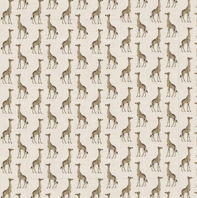 Safari Luxe Giraffe Pattern Tablecloth - Natural