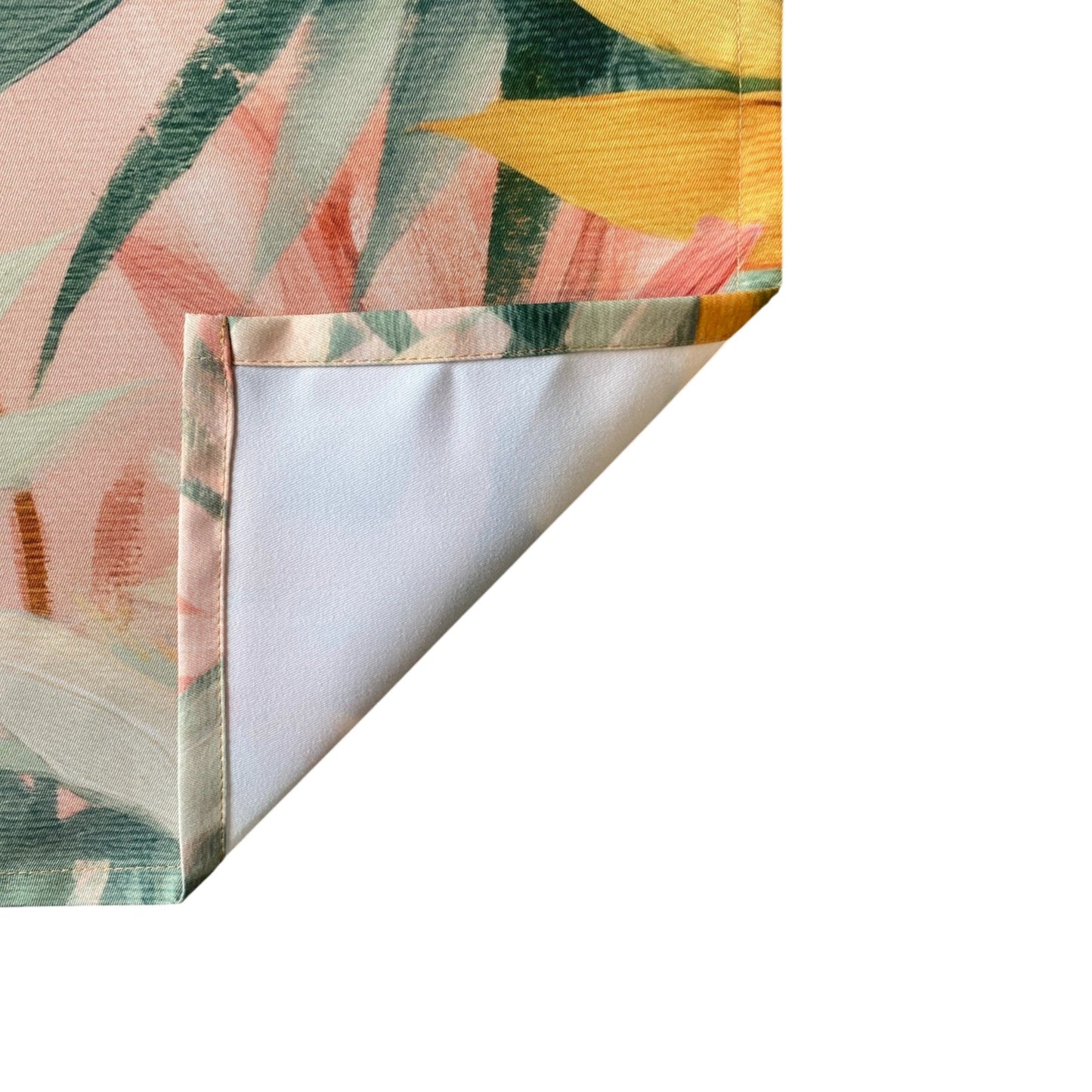 Summer Haze Palm Leaf Tea Towel - Muted Pastels