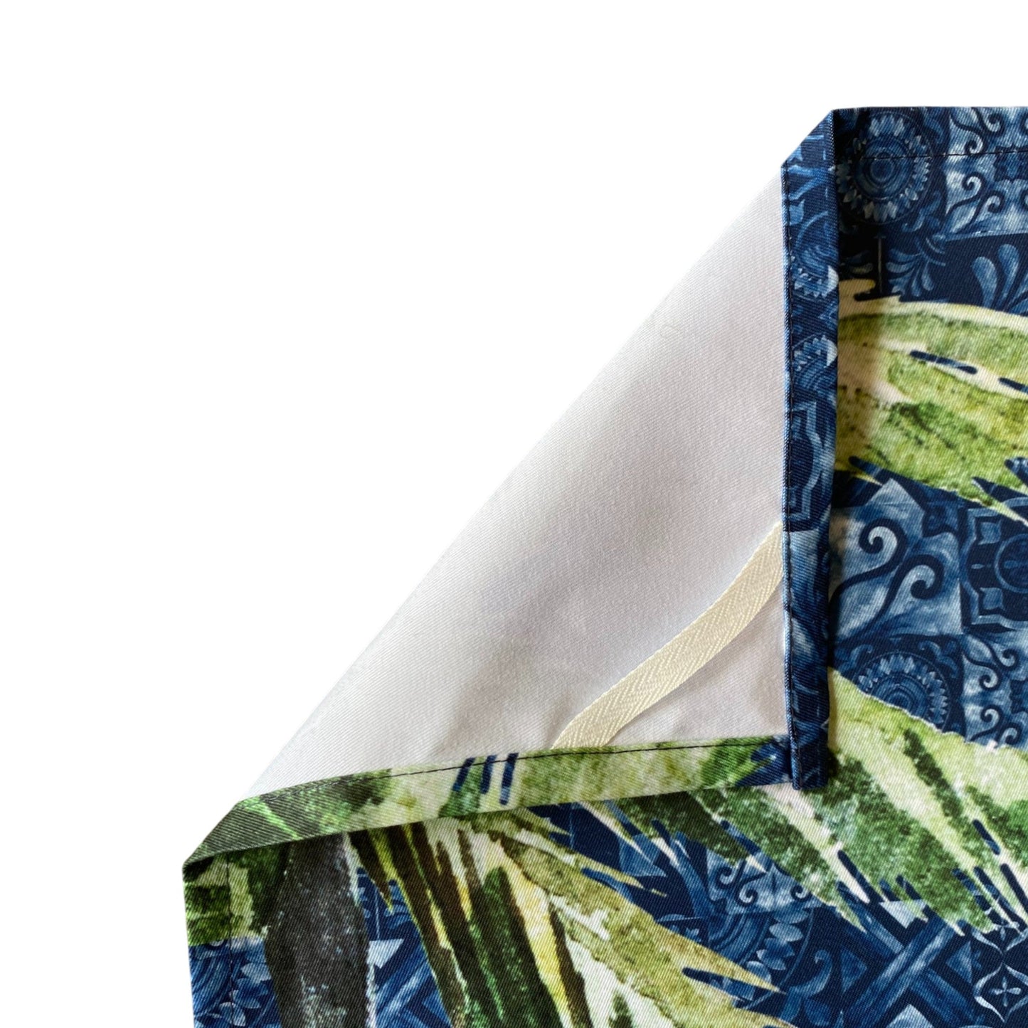 Jungle Coast Cheetah Palm Tea Towel - Navy Blue