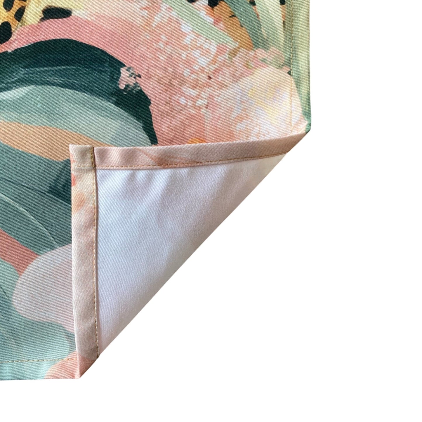 Summer Haze Cheetah Jungle Tea Towel - Muted Pastels