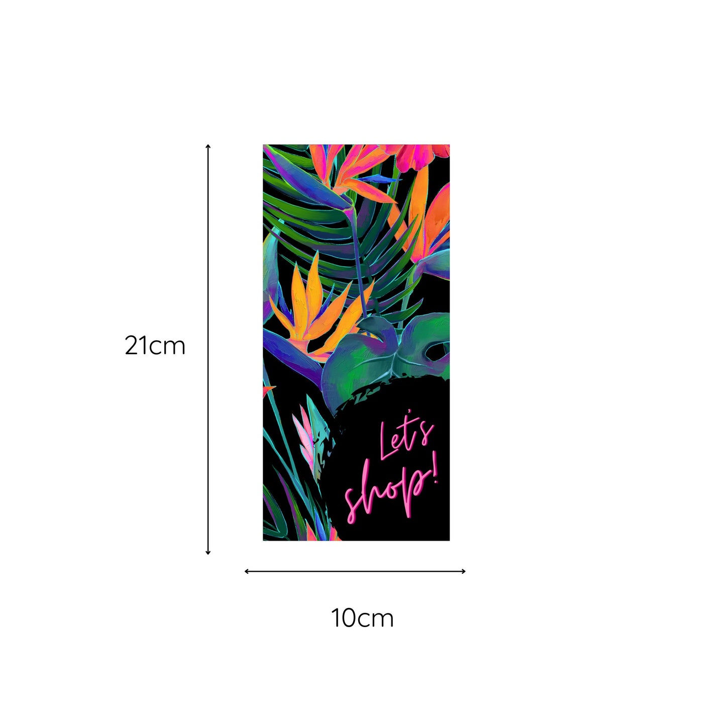 Magnetic Notepad Tropic Paradise Floral