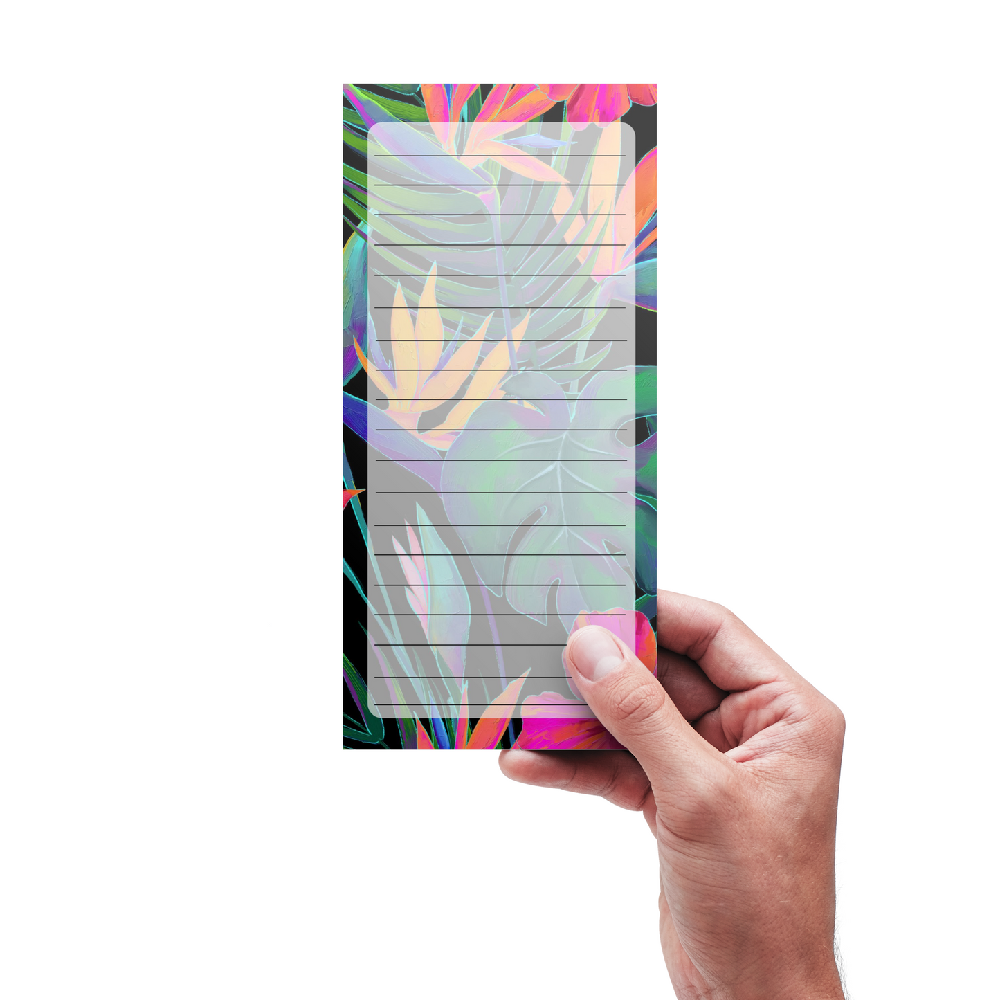 Magnetic Notepad Tropic Paradise Floral