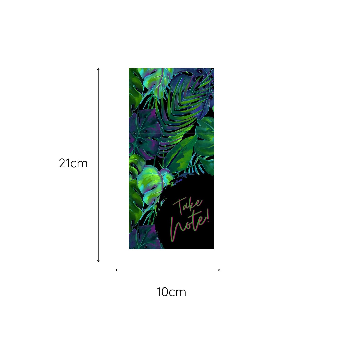 Magnetic Notepad Tropic Paradise Greenery