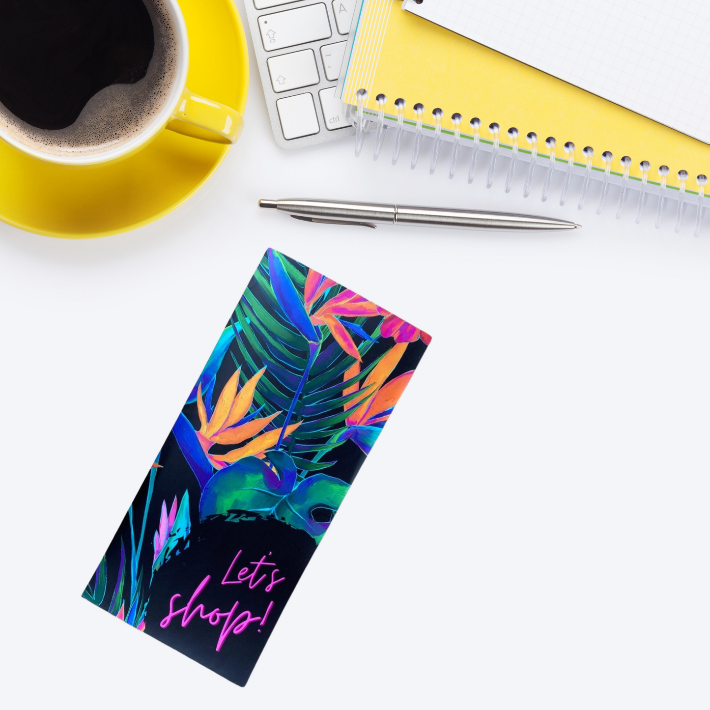 Magnetic Notepad Tropic Paradise Floral