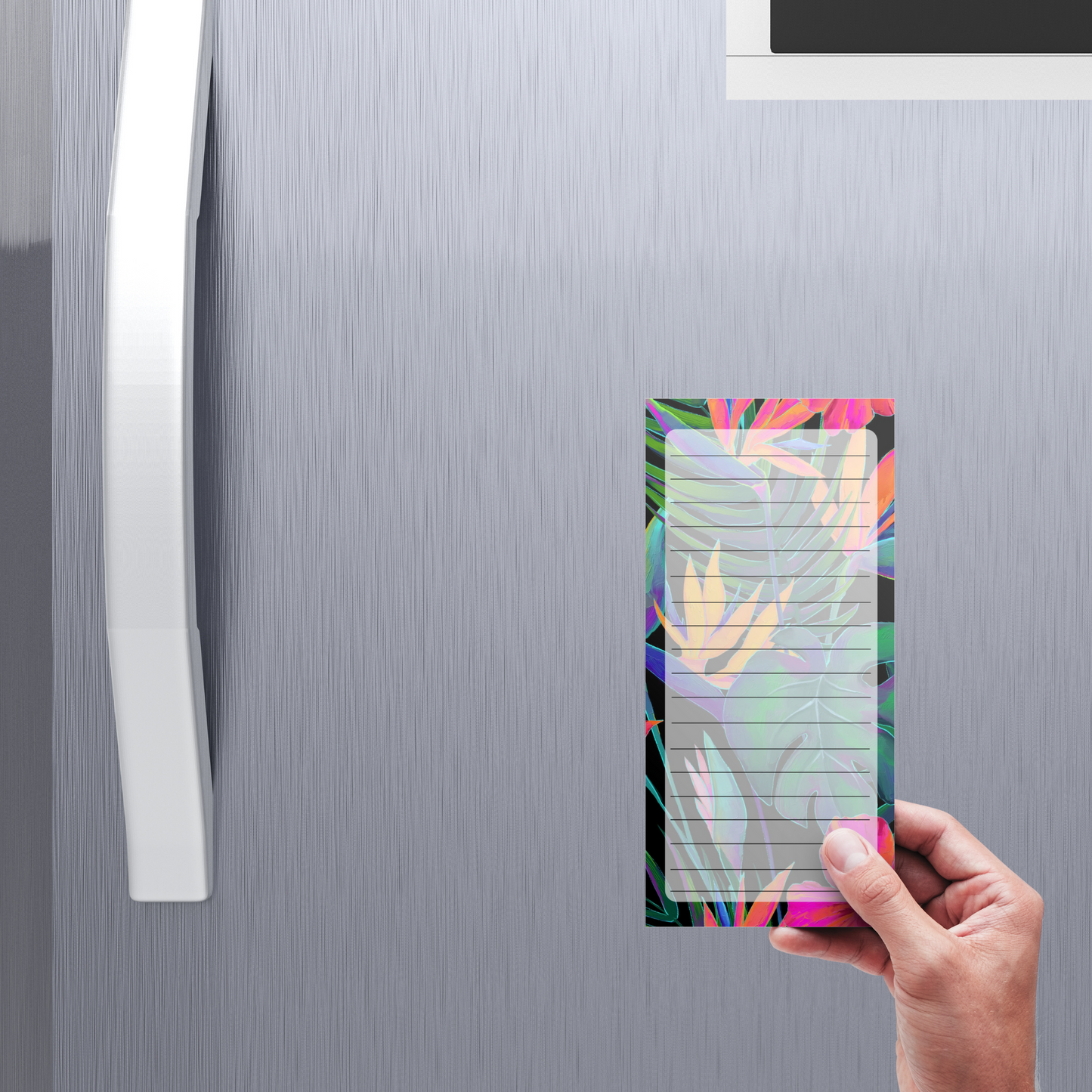 Magnetic Notepad Tropic Paradise Floral