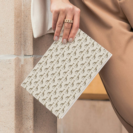 Notebook Safari Luxe Giraffe Pattern - Natural