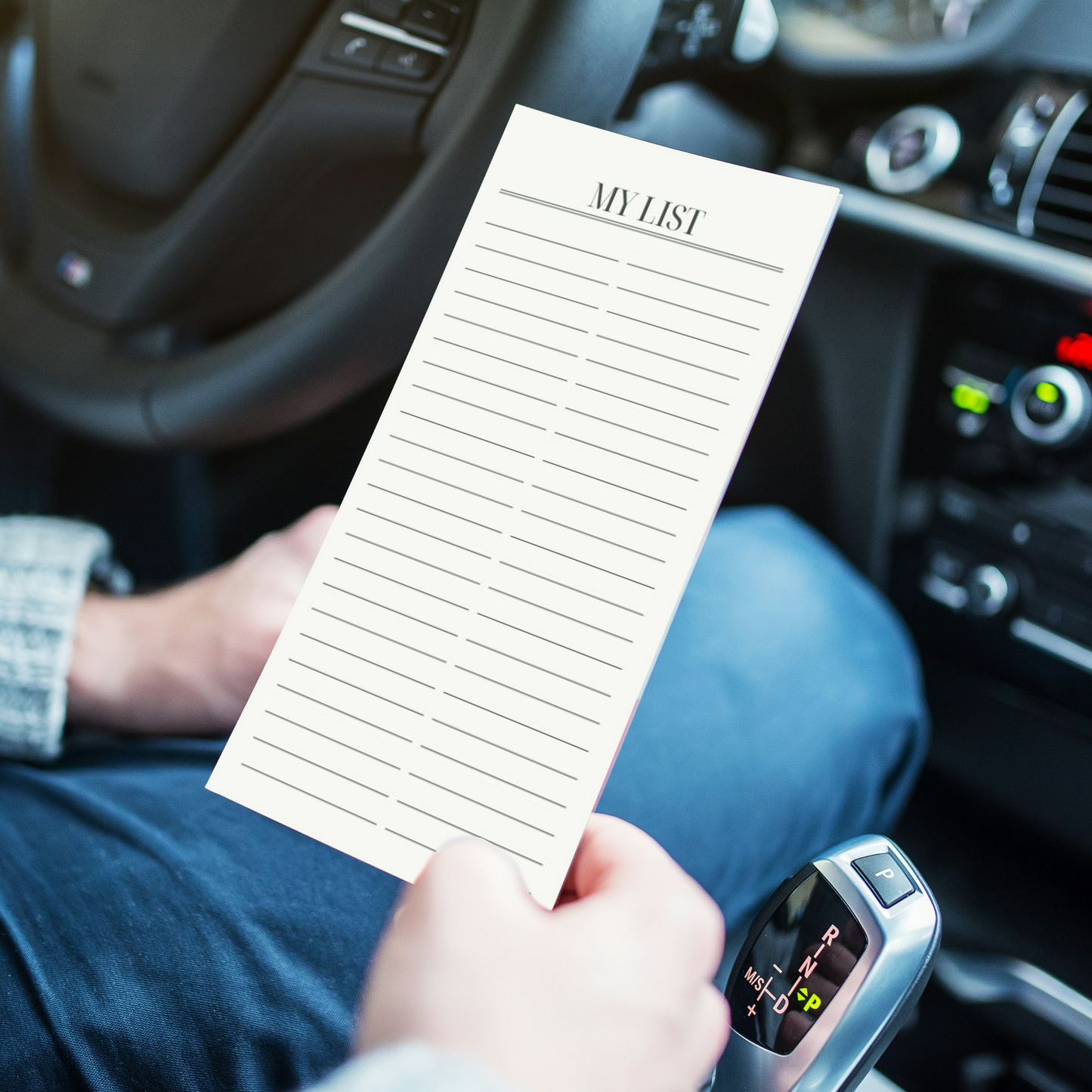 Magnetic Notepad Exotic Palm & Peacock - Emerald Green