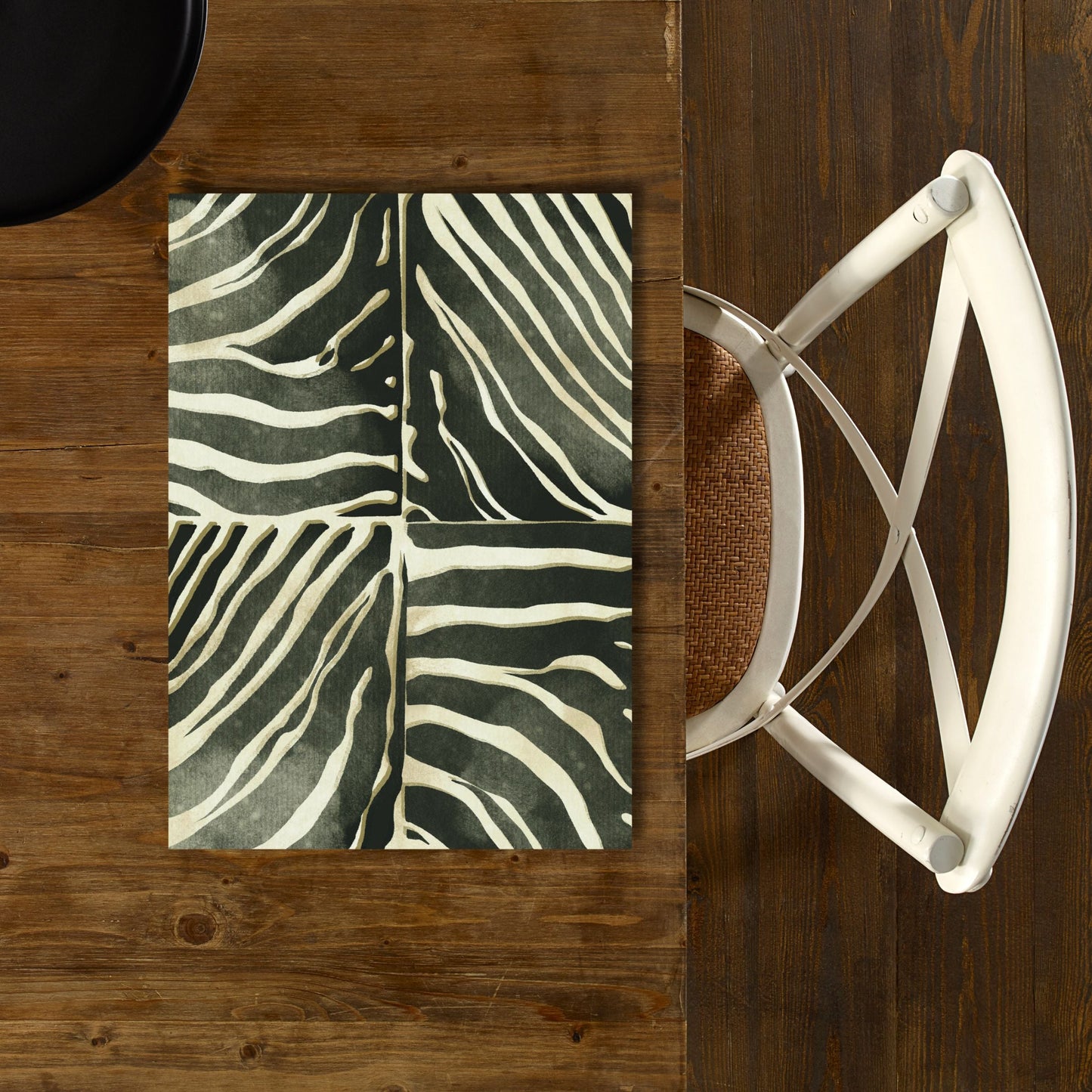 Disposable Paper Placemat  Wildside Zebra