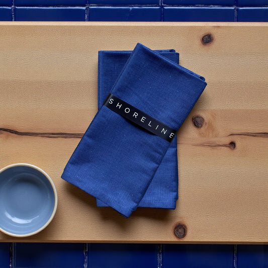 Set 2 Jungle Coast Napkin Solid Colour - Navy Blue