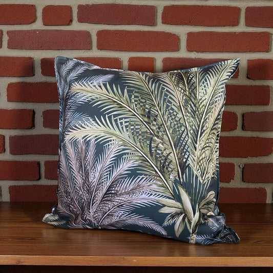 Exotic Tropic Palm Cushion Cover - Emerald Green