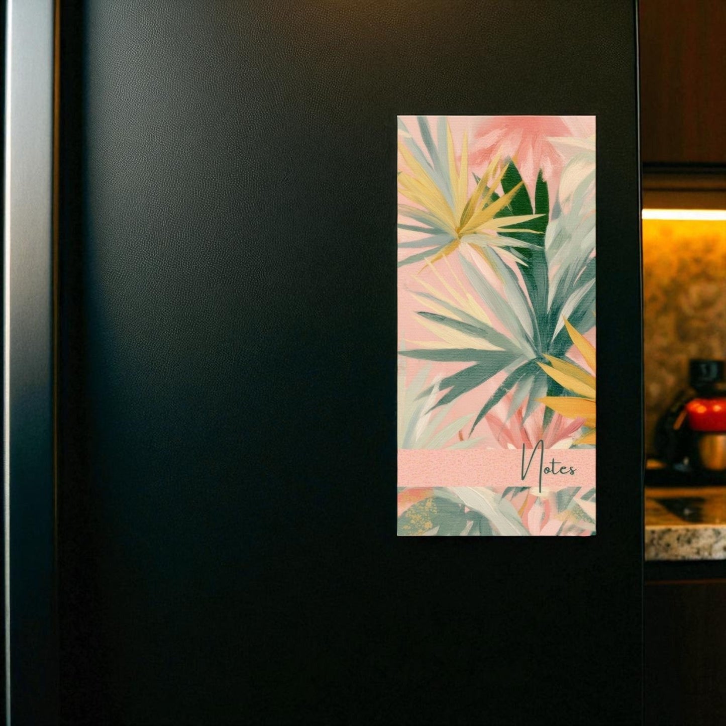 Magnetic Notepad Summer Haze Plam Leaf Notes - Muted Pastel