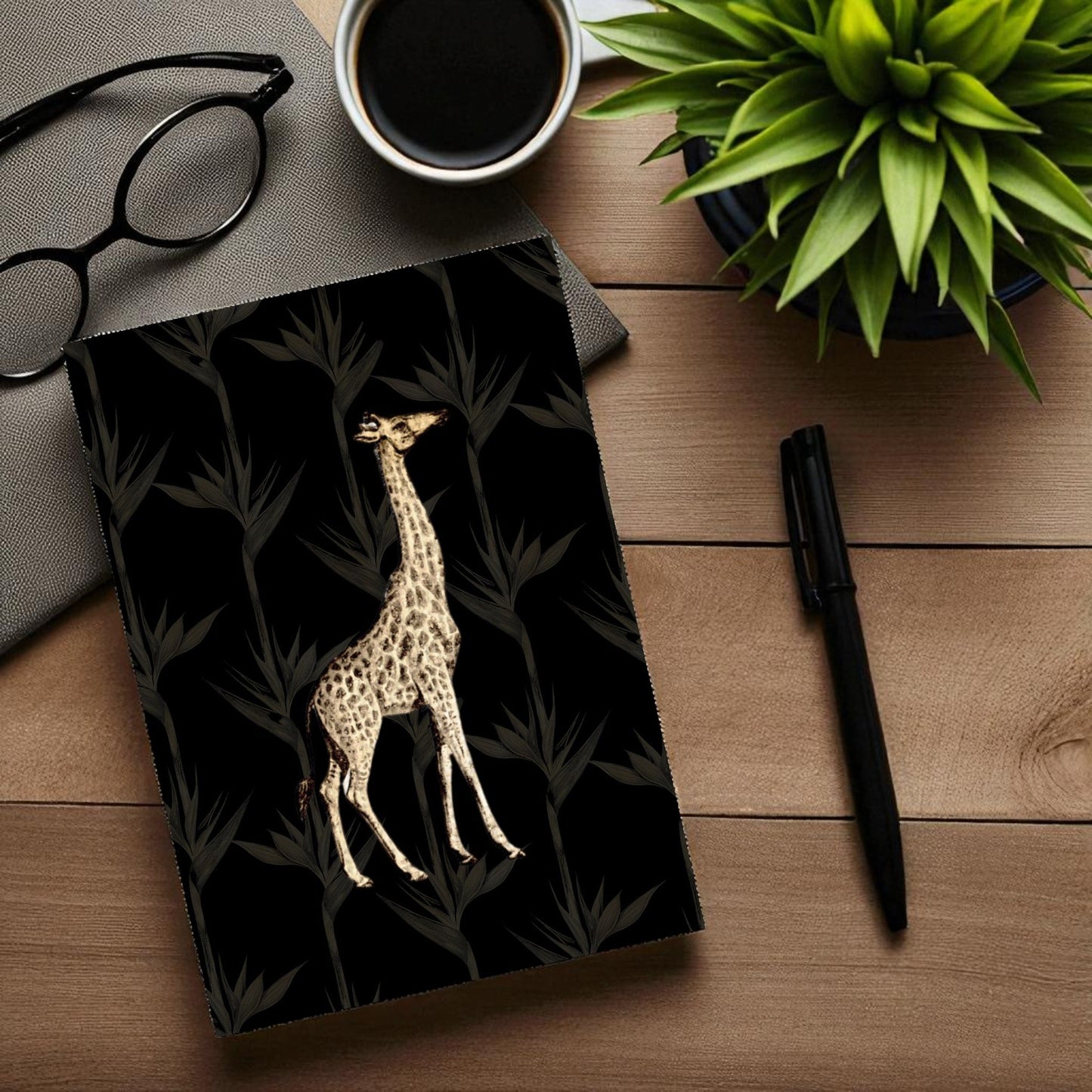 Notebook Safari Luxe Giraffe - Black