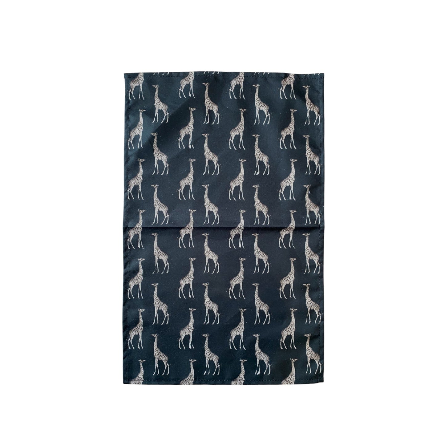 Safari Luxe Giraffe Pattern Tea Towel - Dark Golden