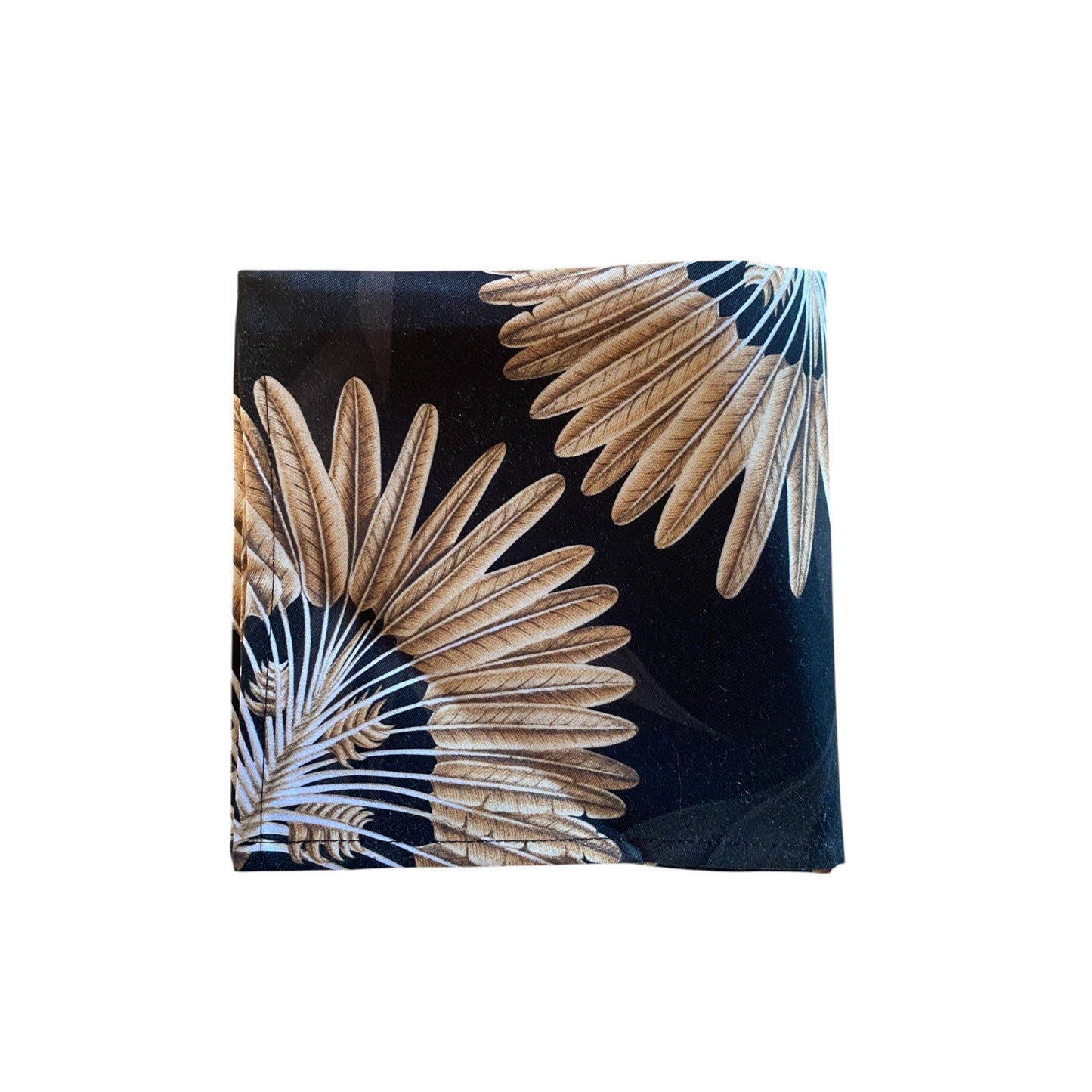 Set 2 Safari Luxe Palm Grove Fabric Napkin - Dark Golden