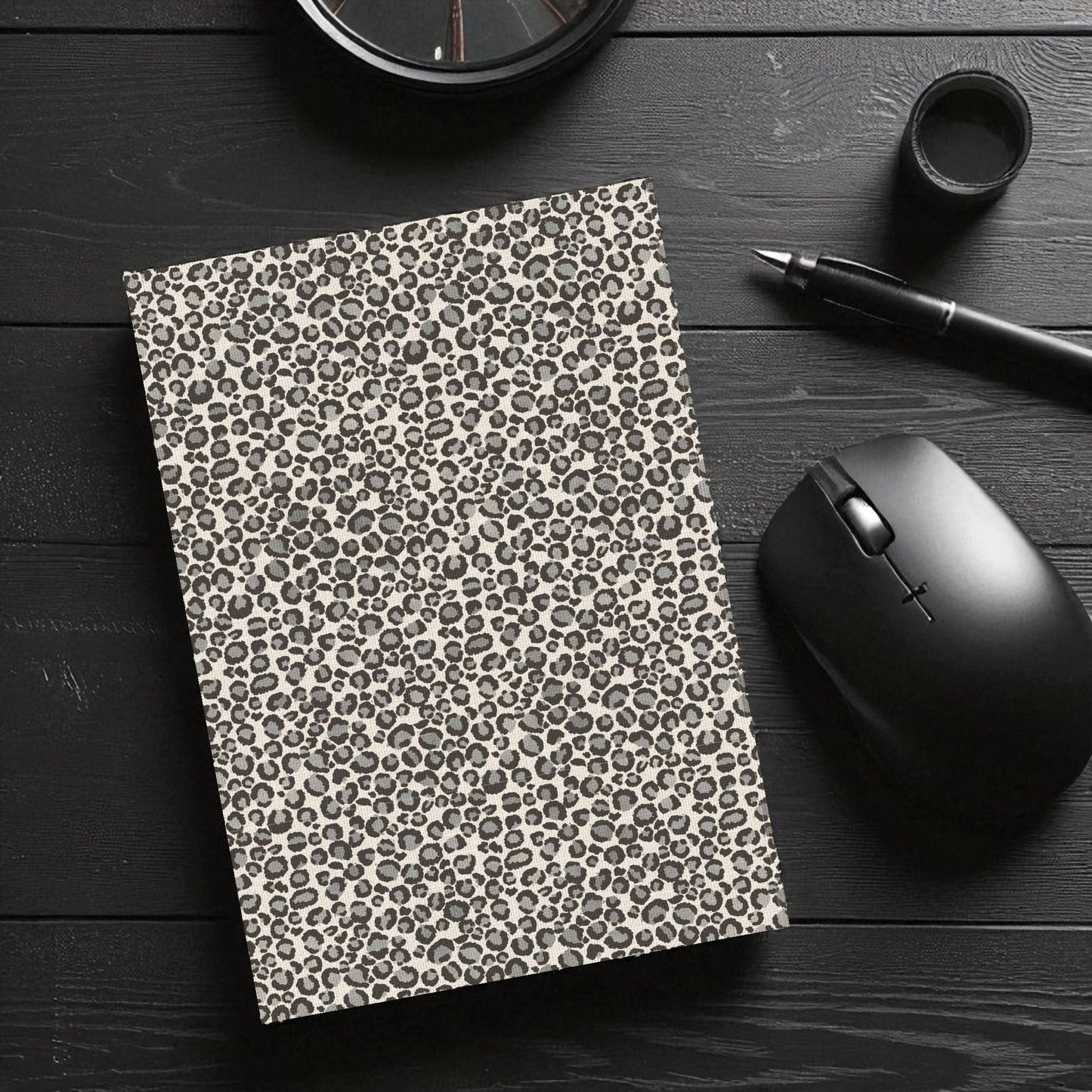 Notebook Textured Leopard Print - Natural