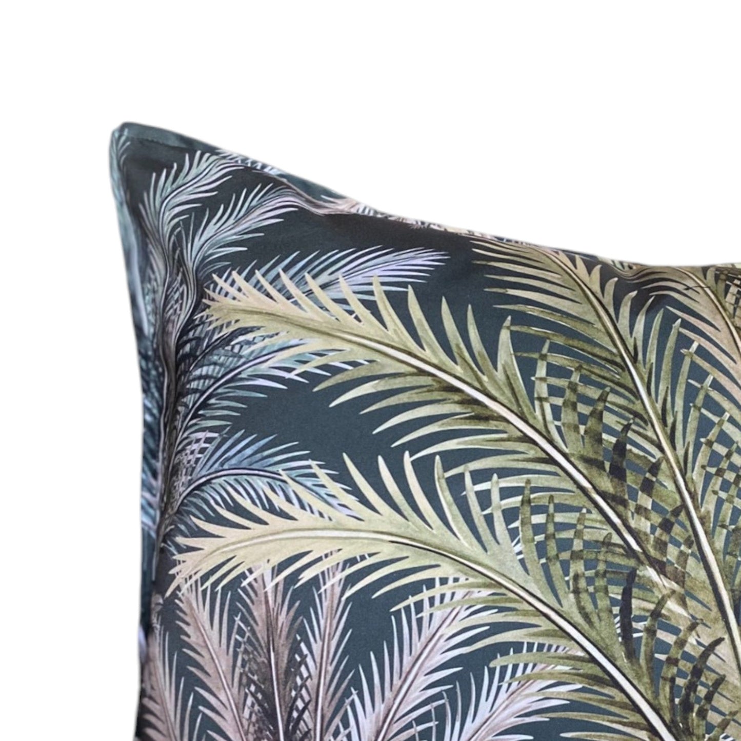 Exotic Tropic Palm Cushion Cover - Emerald Green