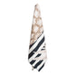 Shoreline Cabana Stripe Pineapple Microfiber Standard Beach Towel