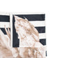 Shoreline Cabana Stripe Pineapple Microfiber Standard Beach Towel