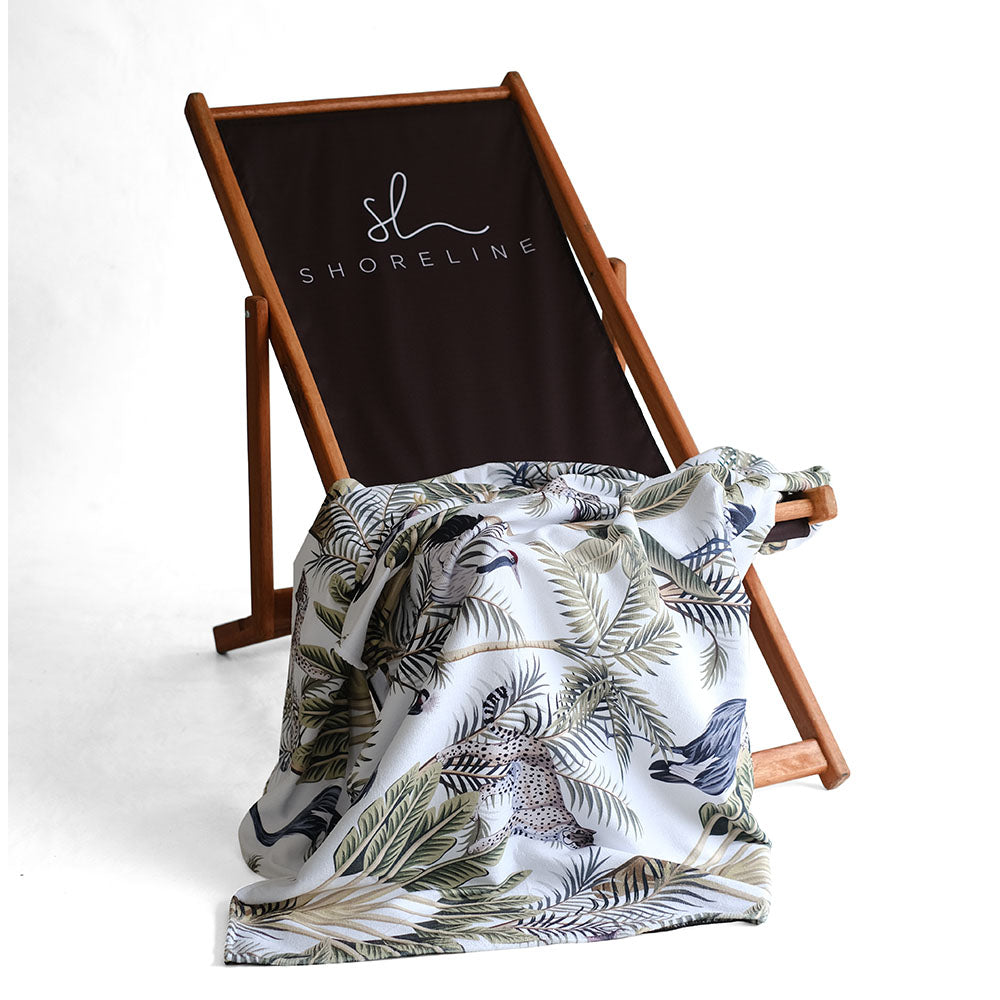 Shoreline Acanthus Microfiber Extra Large Beach Towel