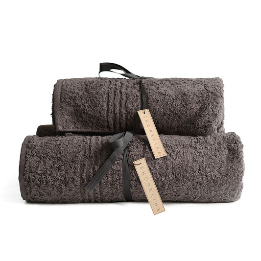 Shoreline Plush 100% Cotton Towel Grey