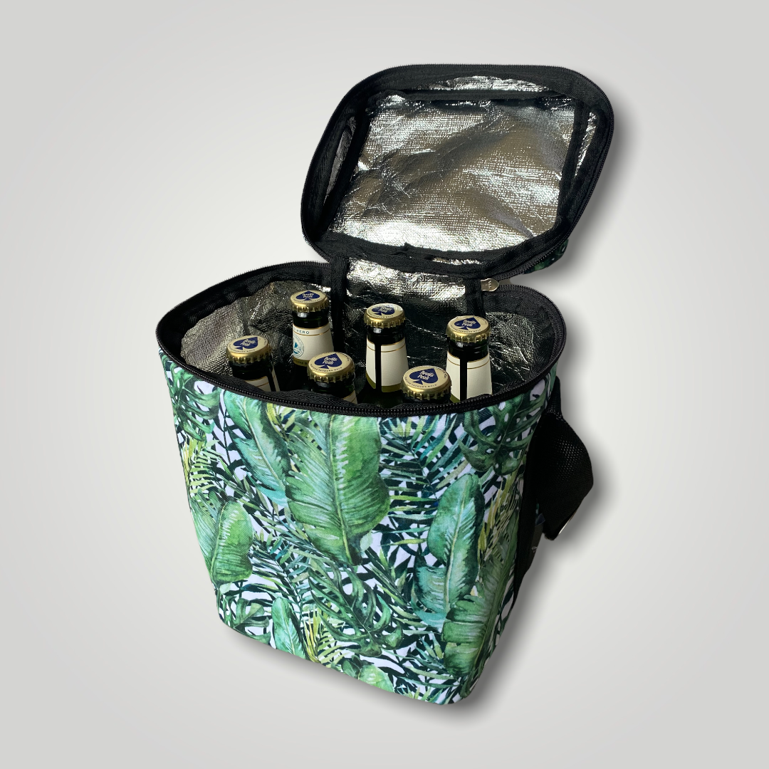 Shoreline Tall Cooler Bag Tropical Leaf