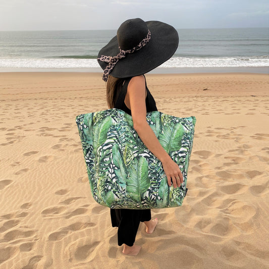 Shoreline Extra Large Everyday Bag Tropical Leaf