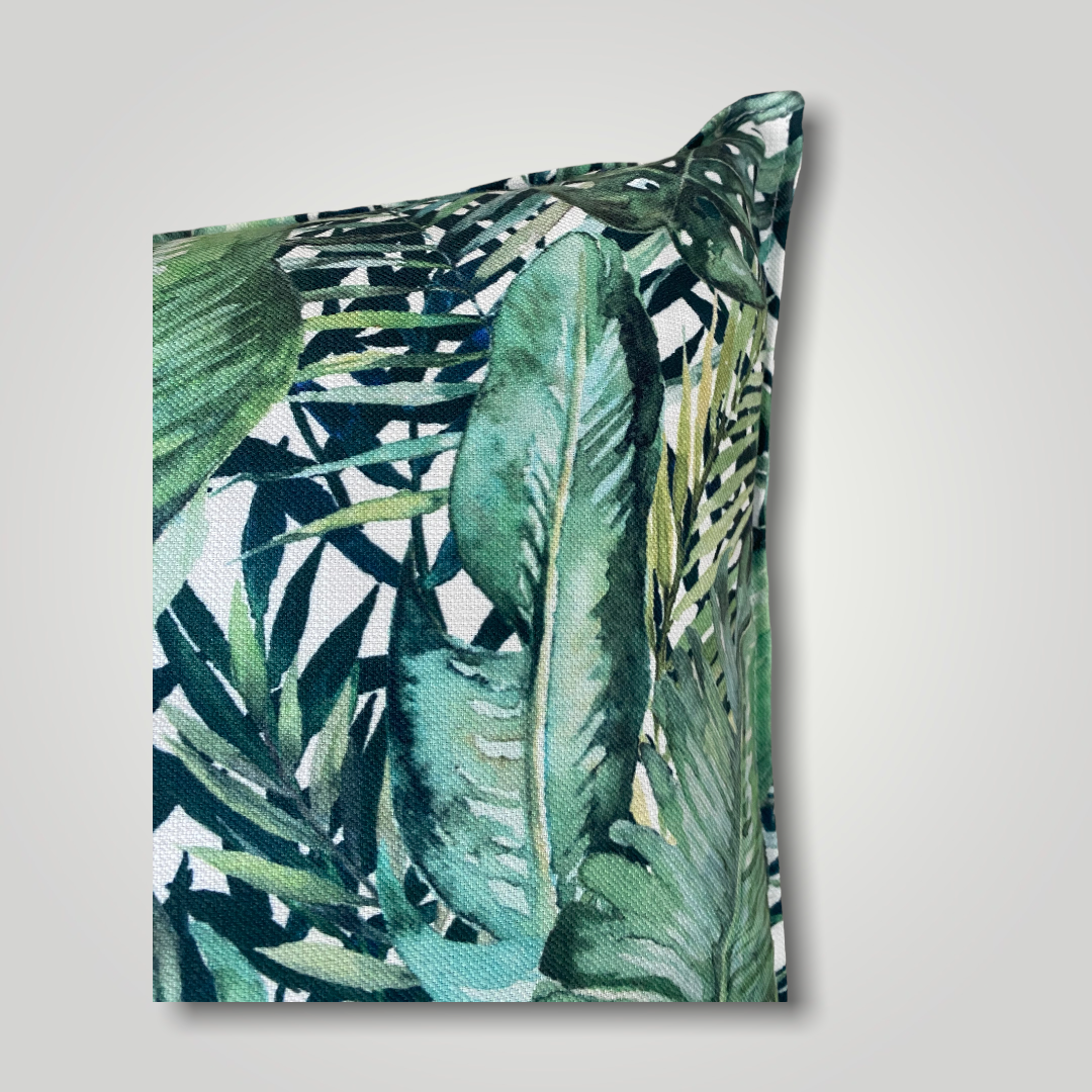 Shoreline Tropical Leaf Scatter Cushion