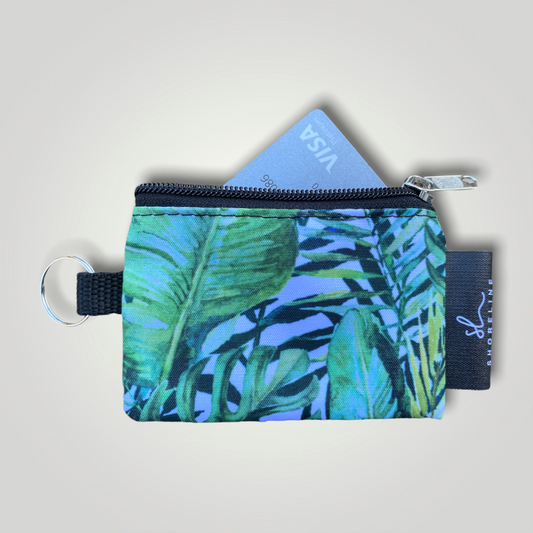 Shoreline Keyring Pouch Tropical Leaf