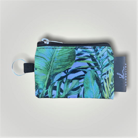 Shoreline Keyring Pouch Tropical Leaf