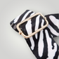 Shoreline Bag Strap Zebra Black White